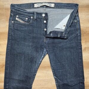 Diesel Jeans Adult 29x31 Dark Indigo Zerox Straight Leg Stretch Denim Made Italy